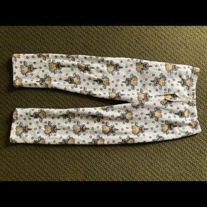 Fuzzy unicorn pug pajama pants